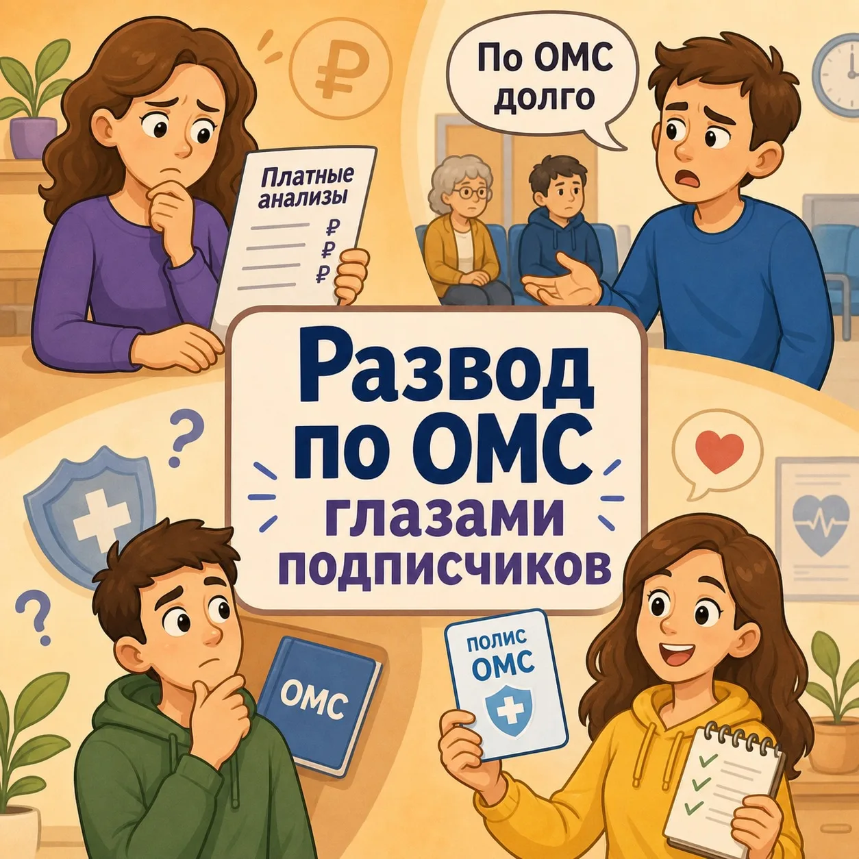 🔥 «Развод по ОМС» глазами подписчиков или: как нас мягко ведут к платным услугам.

😔 Иногда врач п