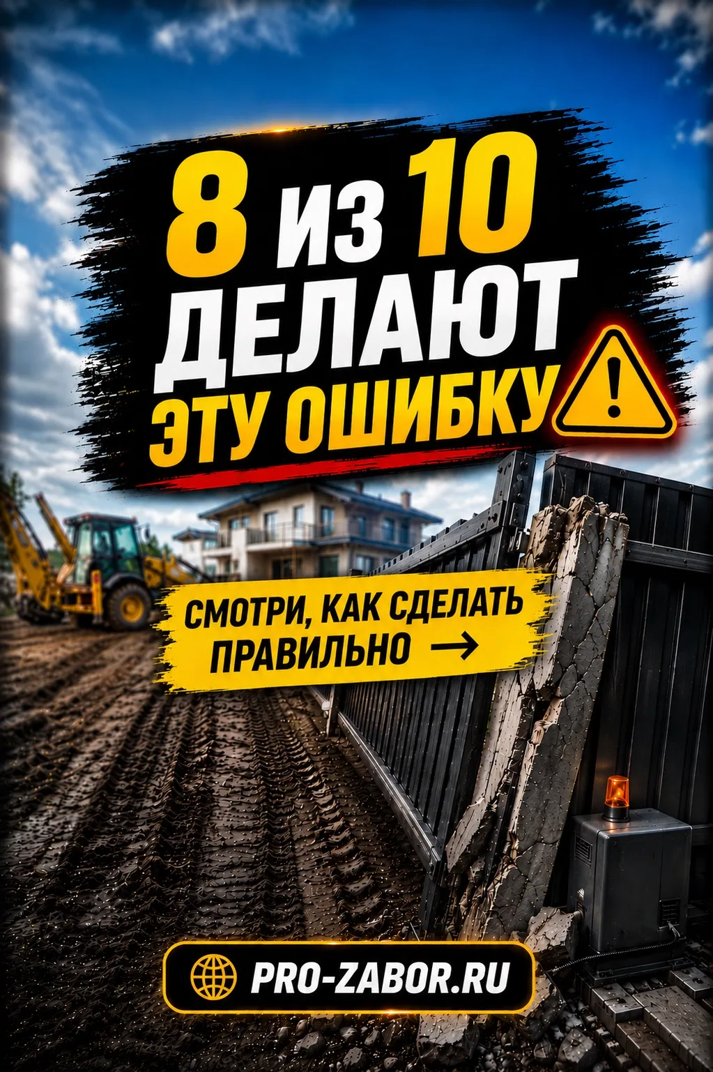 ⚠️ Купили участок? Не спешите делать весь забор сразу