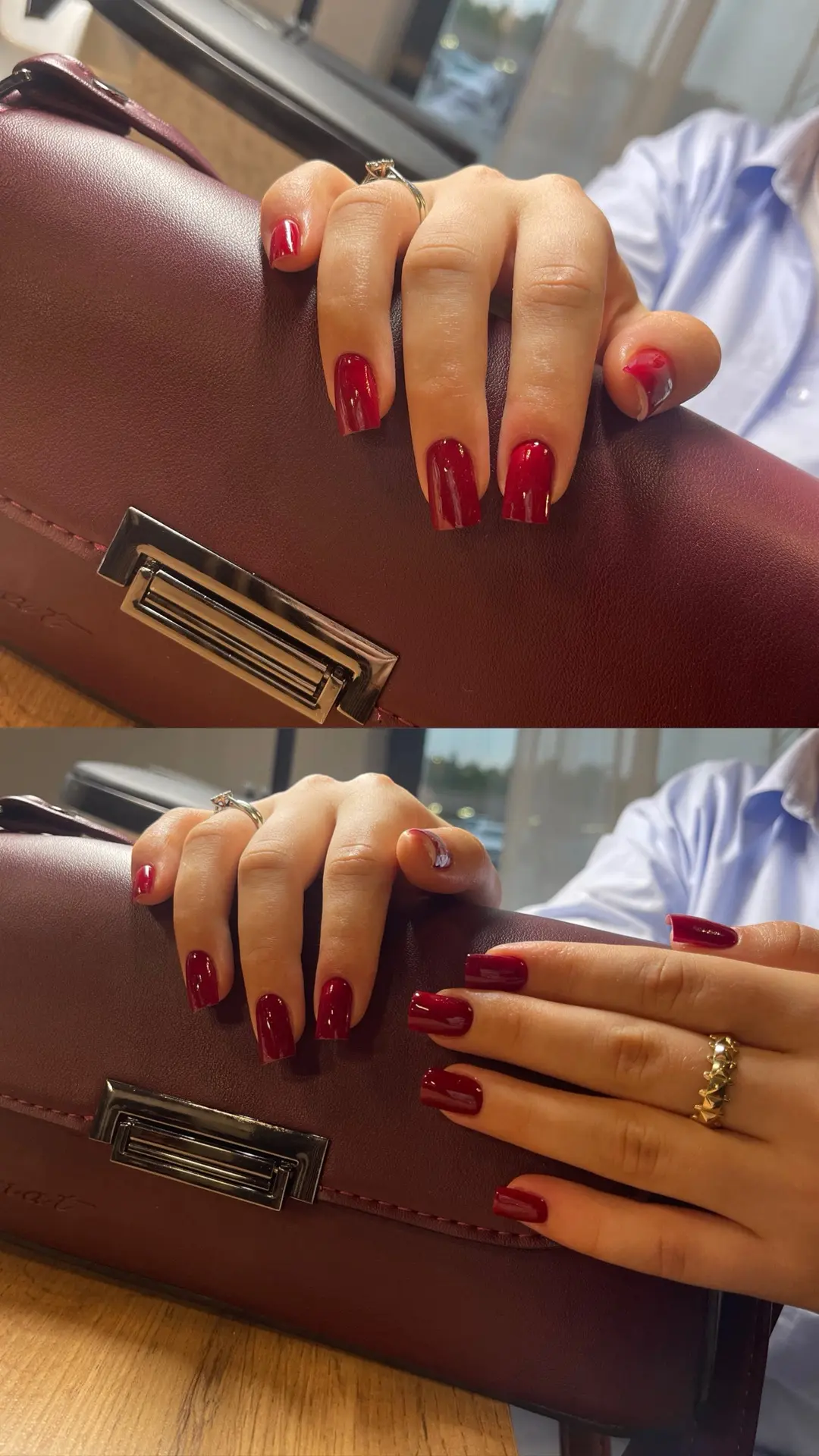 Детали создают стиль: идеальный дуэт бордо 🍷👜