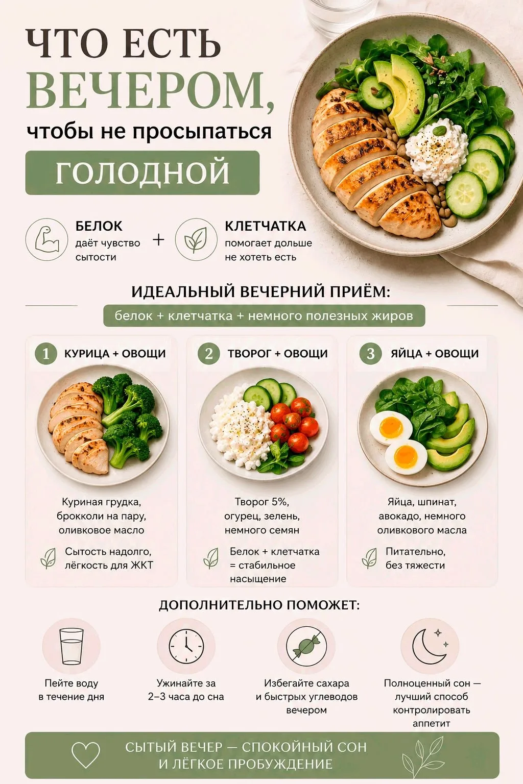 🌙 ТЫ ПРОСЫПАЕШЬСЯ В 3 НОЧИ И ИДЁШЬ К ХОЛОДИЛЬНИКУ? ВОТ ЧТО НУЖНО ЕСТЬ НА УЖИН, ЧТОБЫ С...