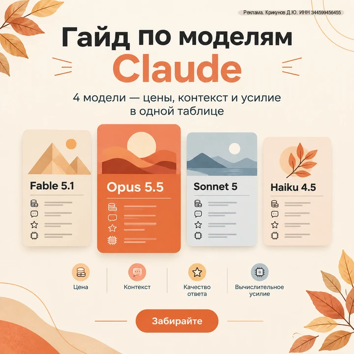 Забирайте подробный гайд по моделям Claude от Anthropic