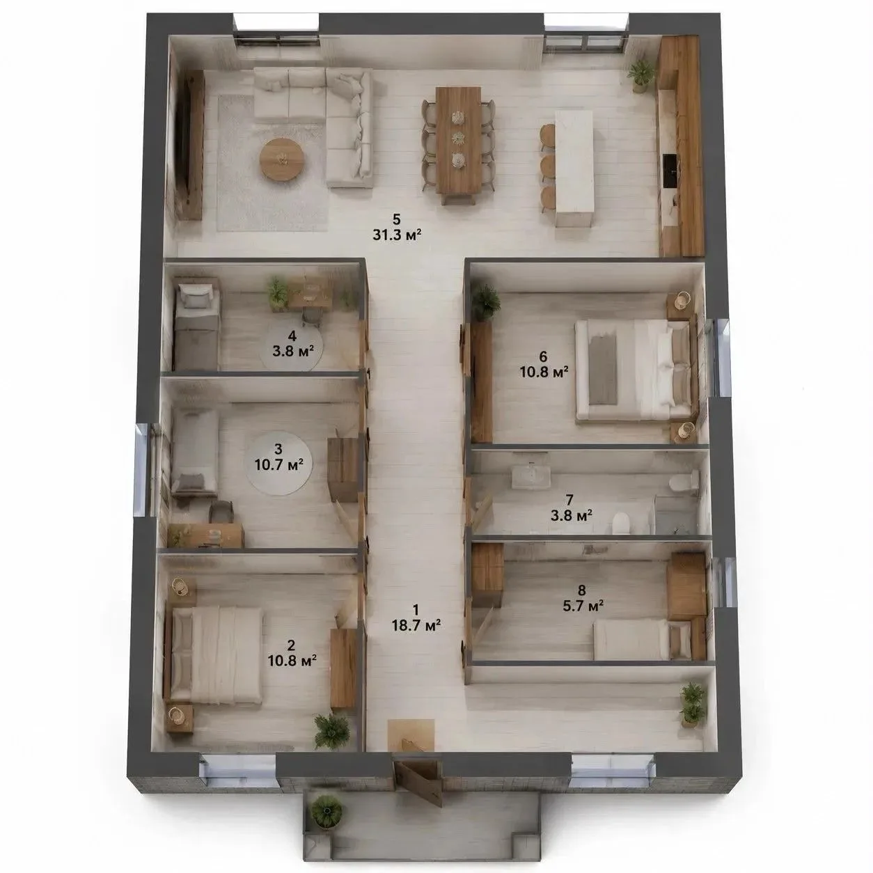 Шикарный дом в стиле LOFT С РЕМОНТОМ