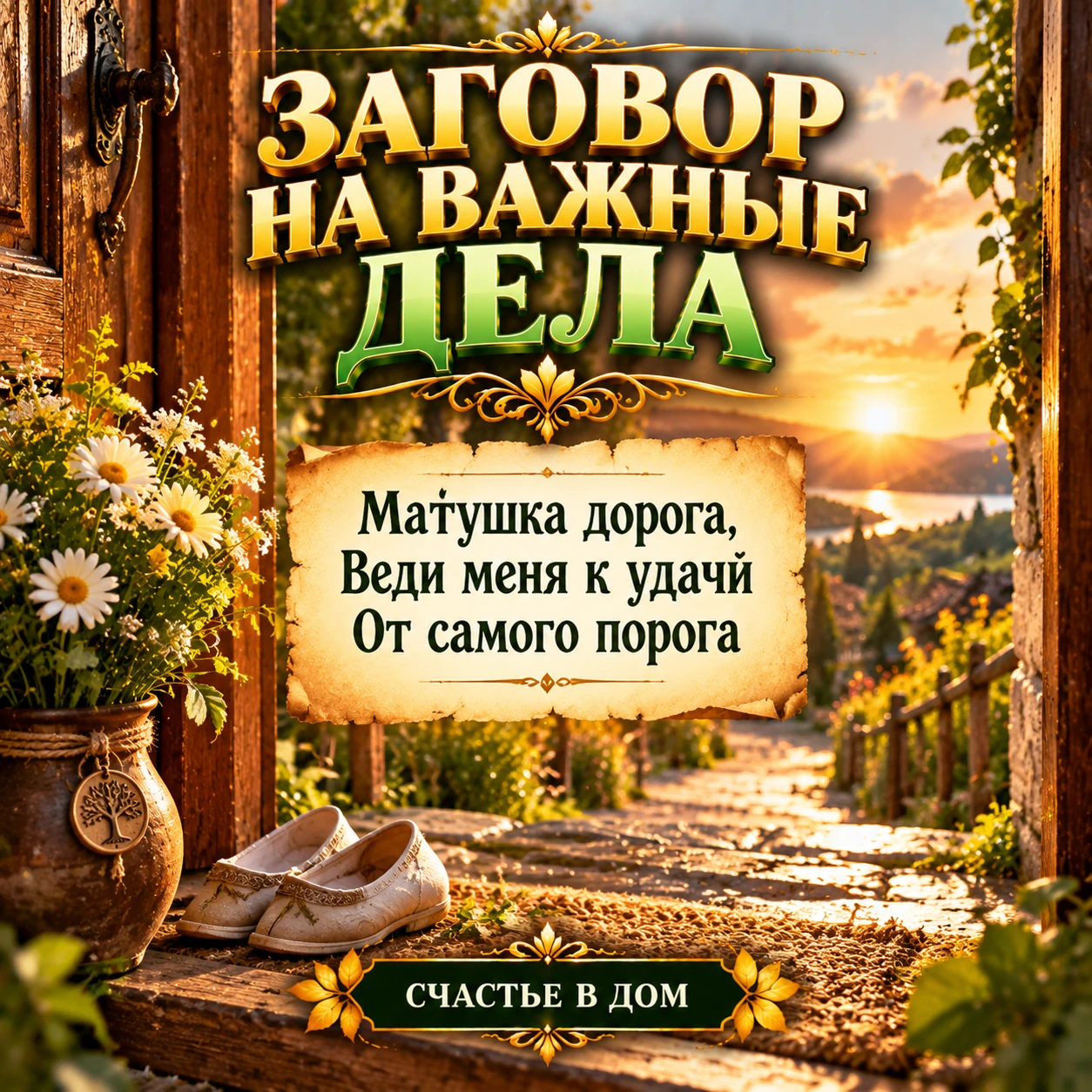🚪 ШЕПОТОК ПЕРЕД ВАЖНЫМ ДЕЛОМ