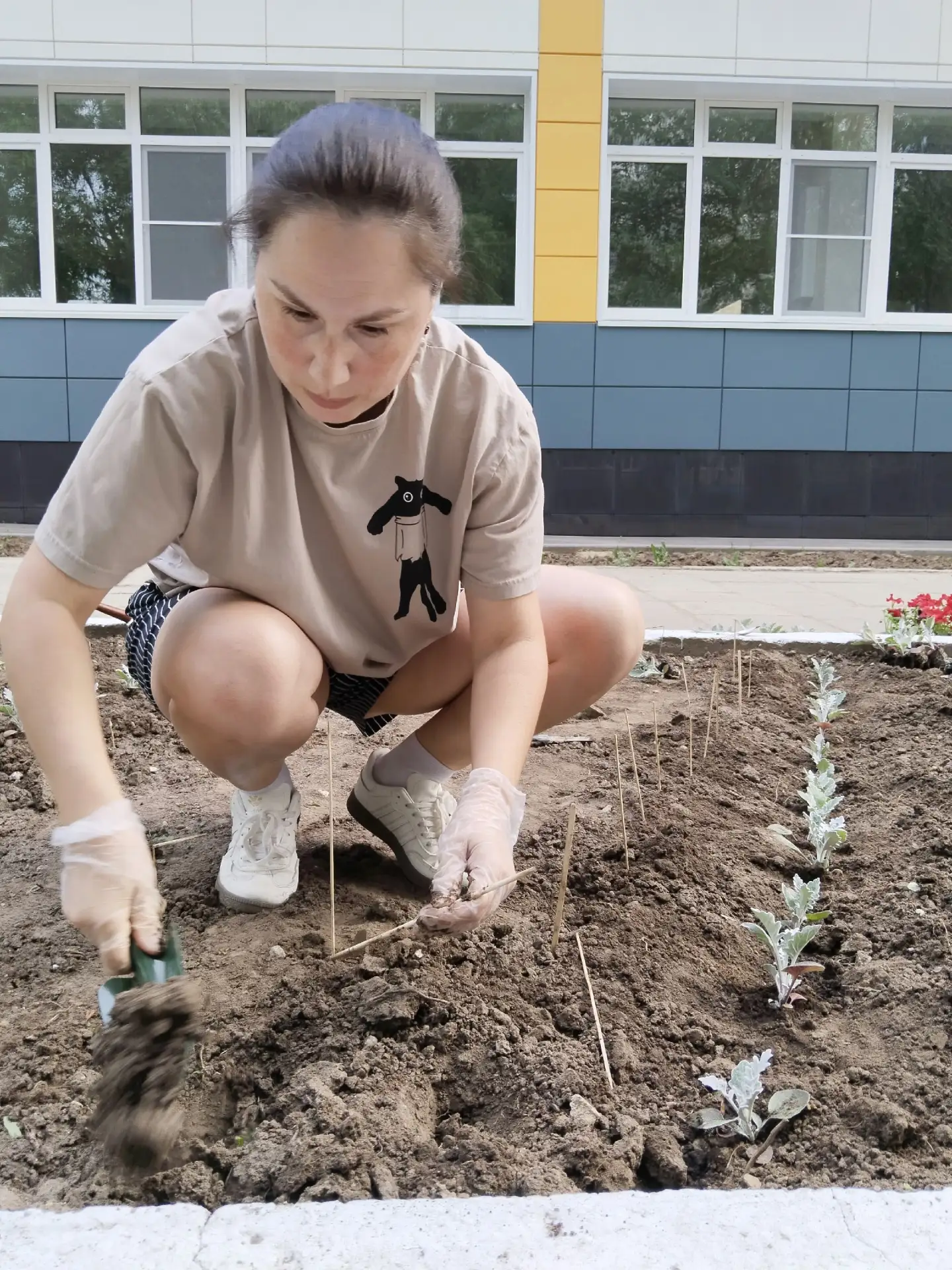 🌷 Цветочная феерия: как «Школьная клумба» объединила учеников и родителей!  В нашей школе стало ещё 