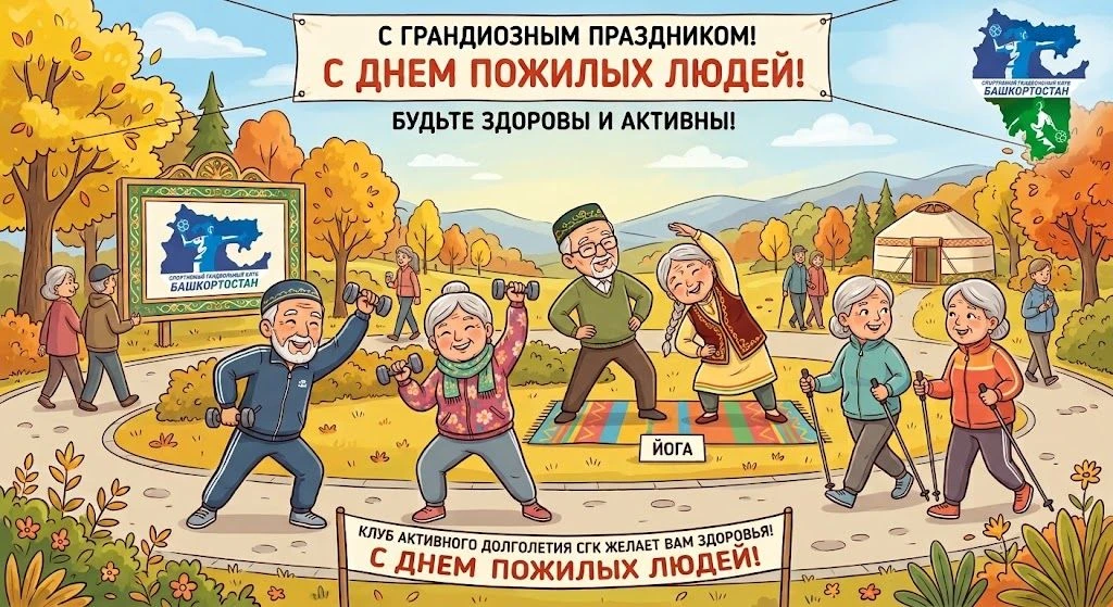 С Днём пожилых людей! 🤾‍♂️💚Спортивный гандбольный клуб «Башкортостан» от всей души по...