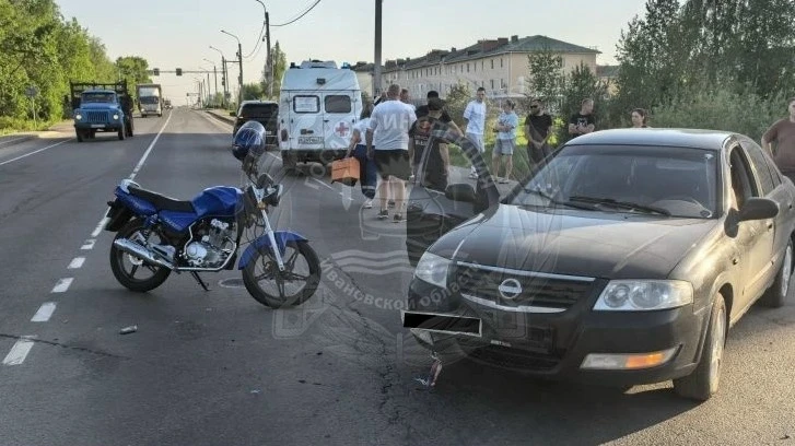 🚔 В Приволжске на трассе «Золотое Кольцо» в ДТП пострадал 37-летний мотоциклист   Вчера, 19 мая, в 1