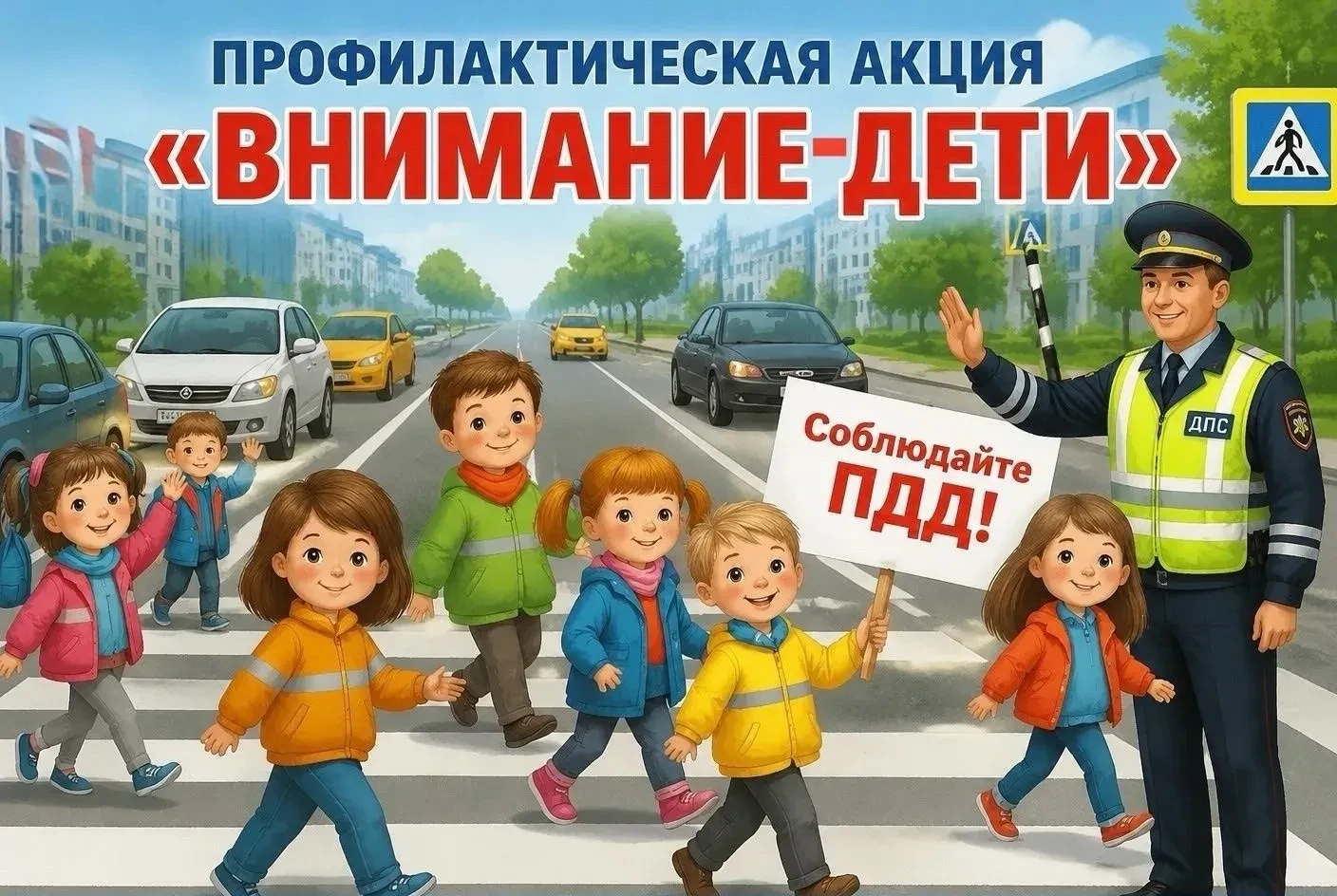 ‼️Профилактическая акция «Внимание — дети!»