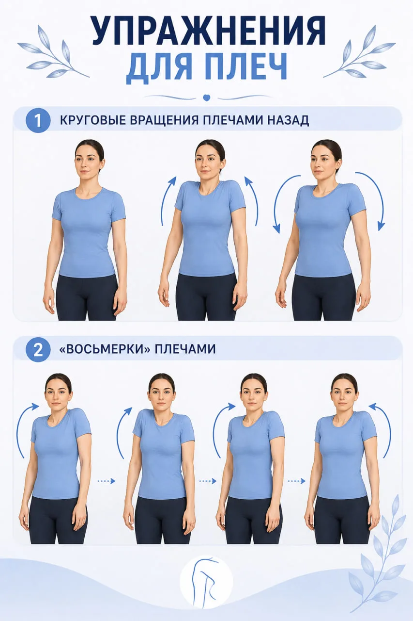 Возвращаем здоровье плечам за 2 упражнения💪🏼