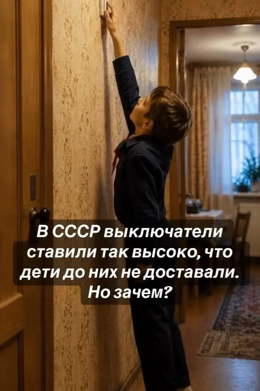 А вы помните выключатели на уровне головы? В СССР их обычно размещали примерно на высот...