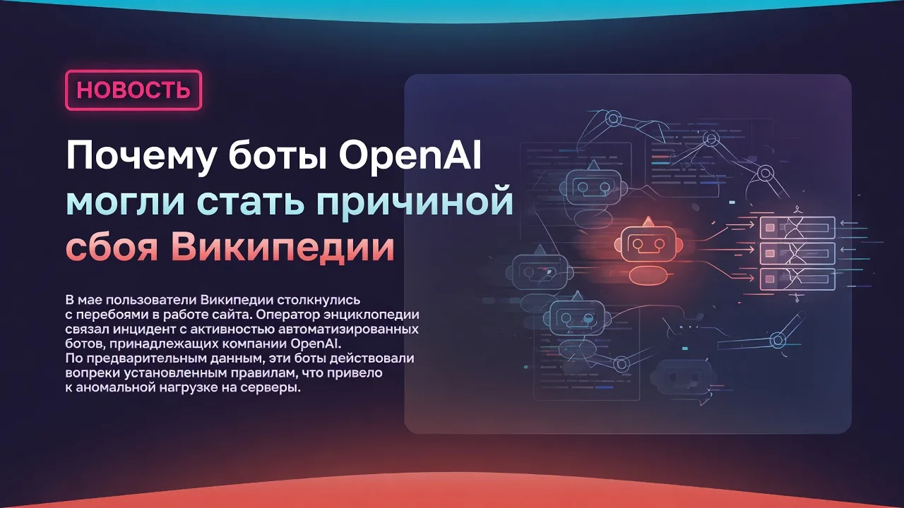 Почему боты OpenAI могли стать причиной сбоя Википедии