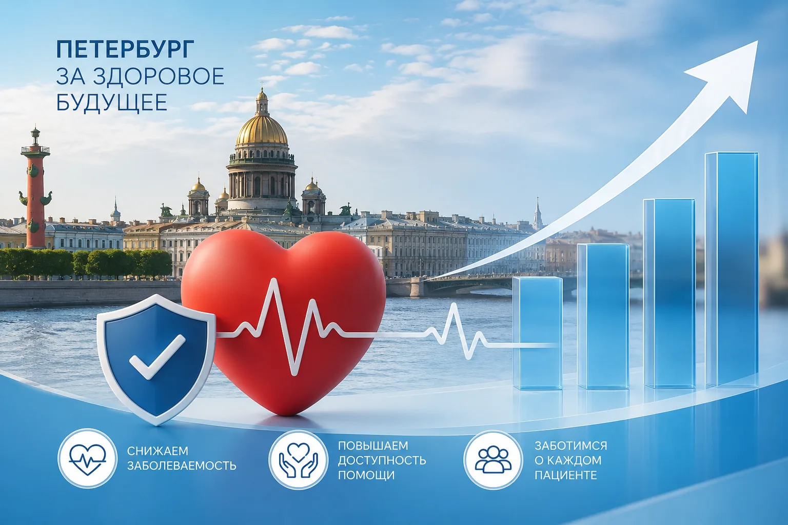 📊 Петербург успешно выполняет показатели федерального проекта «Борьба с сердечно-сосудистыми заболе