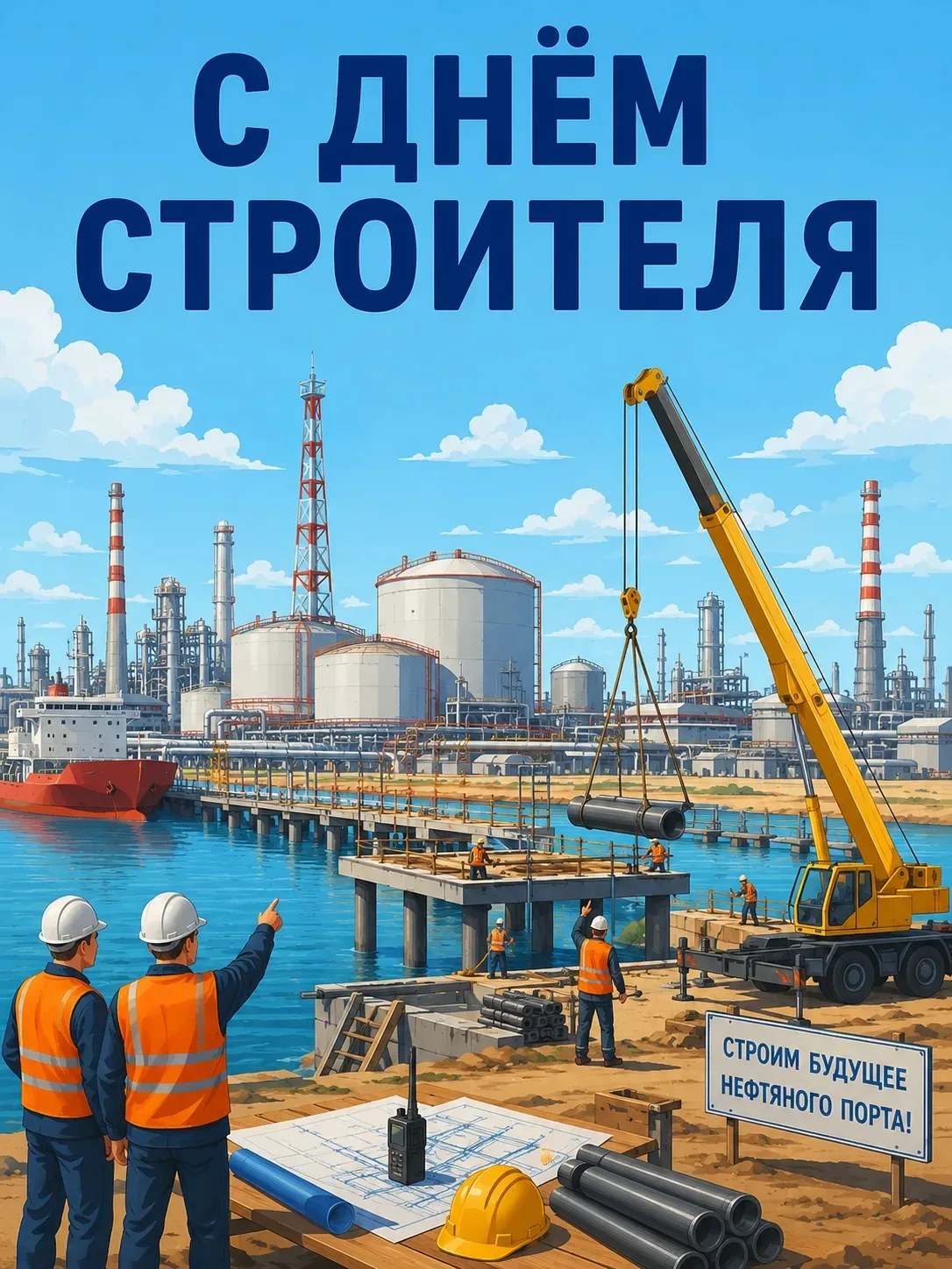С Днём строителя!