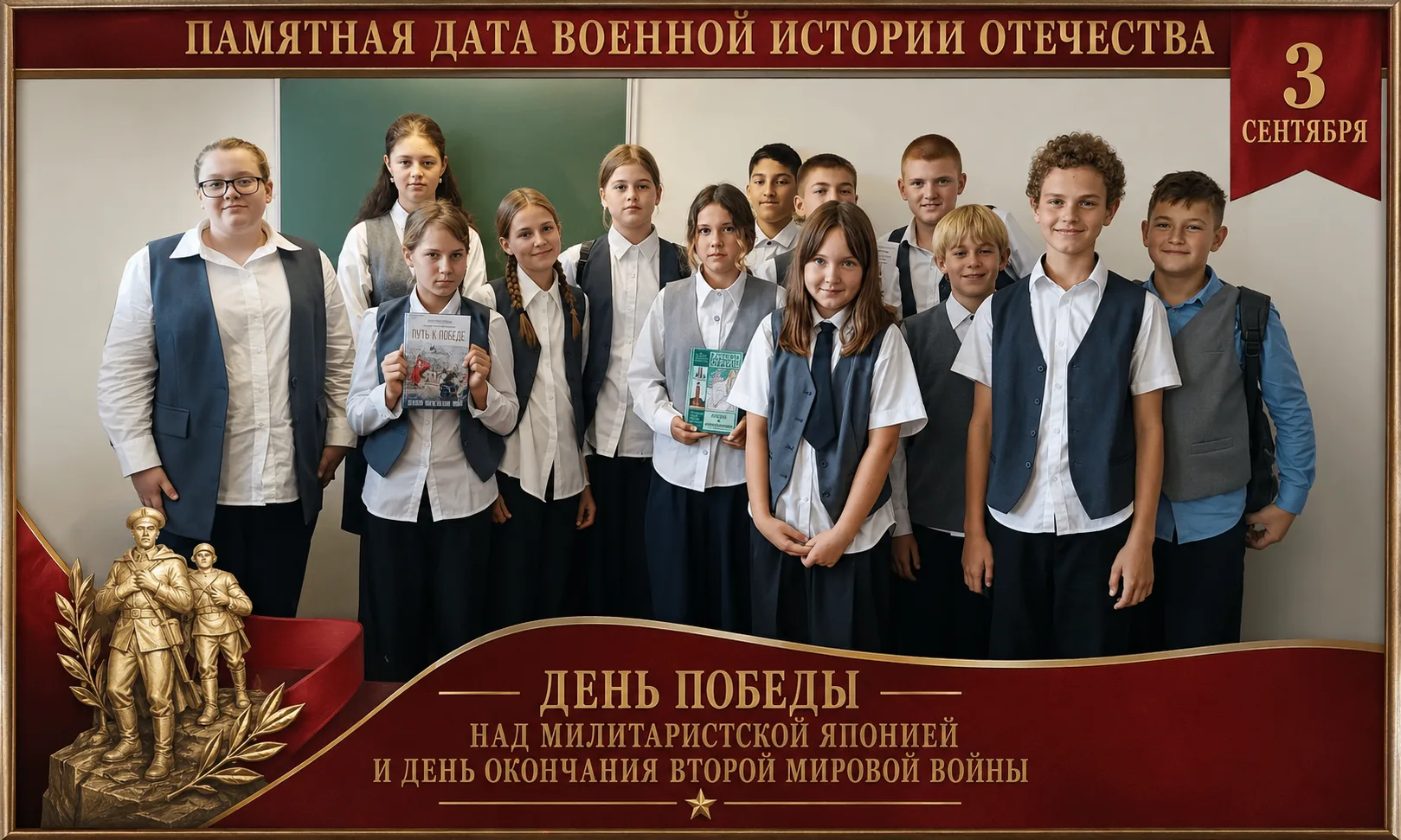 Сегодня для учащихся 8 «Б» и 6 «Б» классов прошел тематический классный час, посвященны...