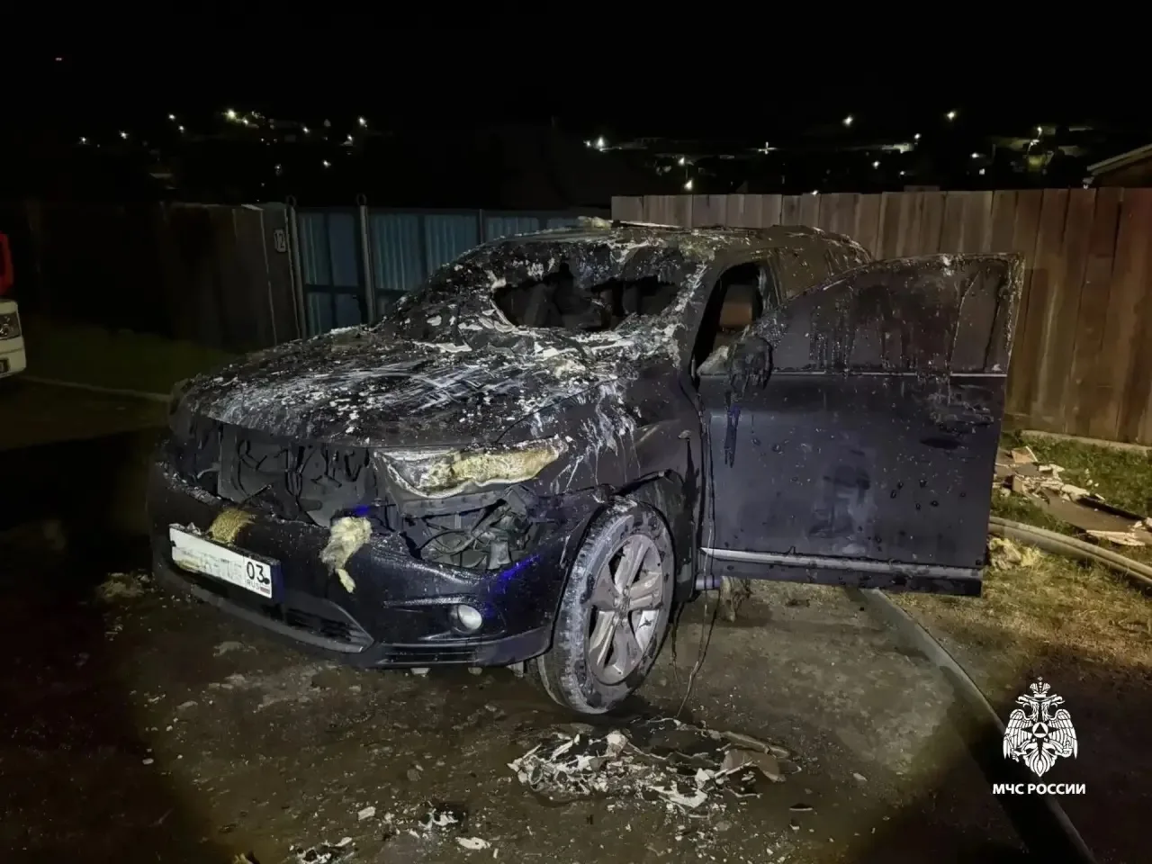 В Улан-Удэ сгорели два автомобиля
