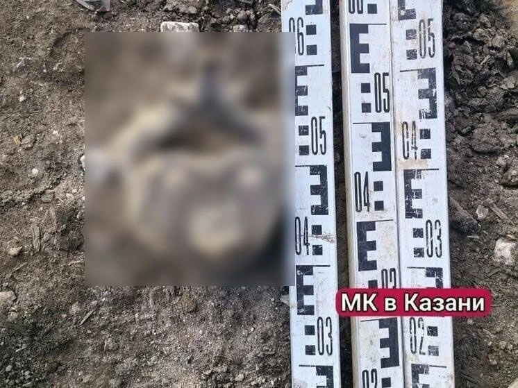 ❗️В центре Казани нашли часть скелета