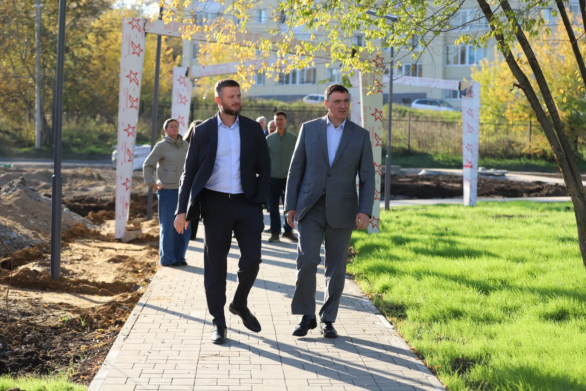 В Юбилейном скоро появится новое уютное место для прогулок и отдыха. Вместе с мэром Ирк...