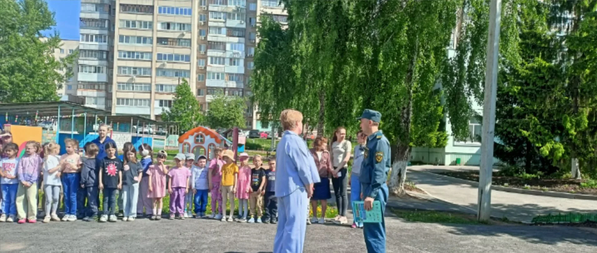 ✅Учебно — тренировочная эвакуации воспитанников и сотрудников из здания ДОУ в случае во...