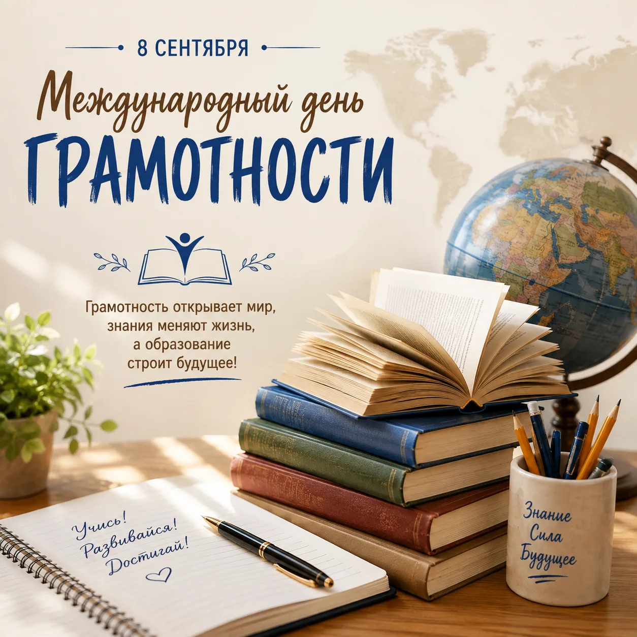 Сегодня — Международный день грамотности.
