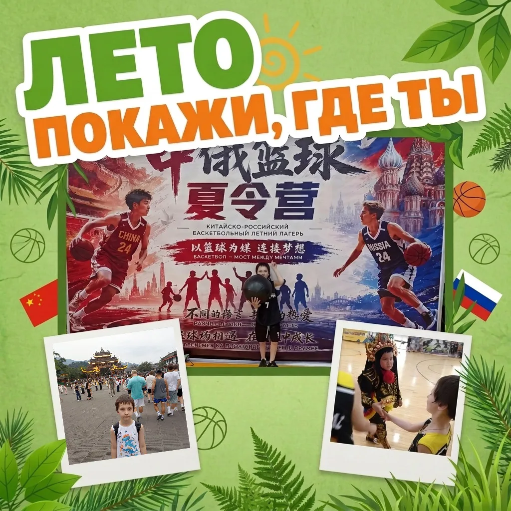 🏀 Лето, покажи, где ты? 

🇨🇳 Максим из 1 «А» класса передаёт горячий привет из провинции Сычуань,