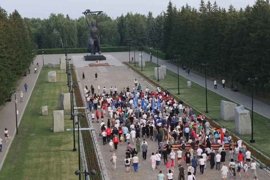 В Омске состоялась Всероссийская акция «Свеча памяти», посвященная 85-й годовщине начала Великой Оте