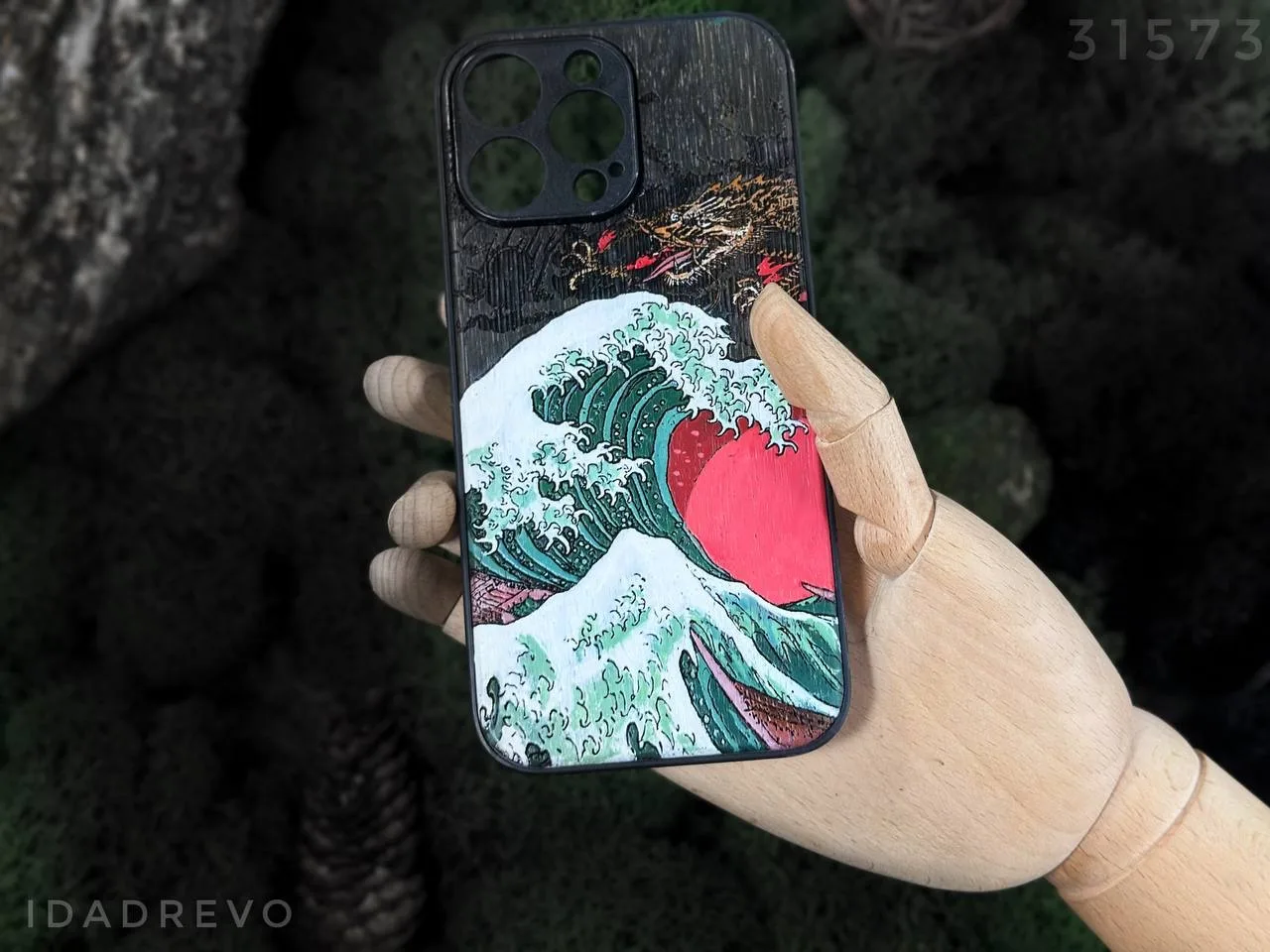 Гравировка по дереву и придание цвета изображению 🎨