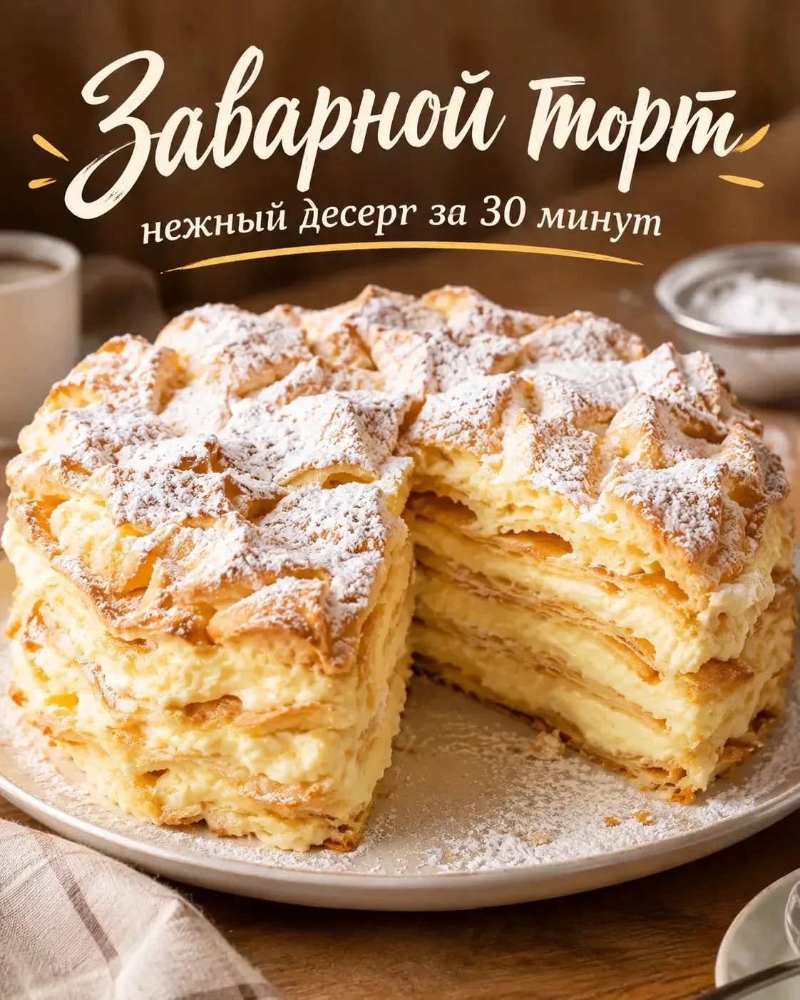 Тот самый заварной торт 😍