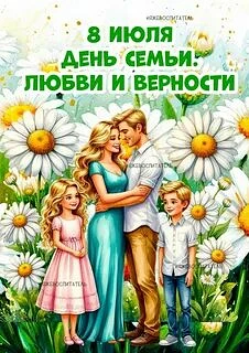 День Семьи, Любви и Верности"

8 июля "День Семьи, Любви и Верности" - 
совсем ещё молодой праздник 