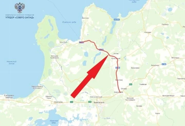 В Кингисеппском районе на подъезде к Усть-Луге на два месяца ограничат движение