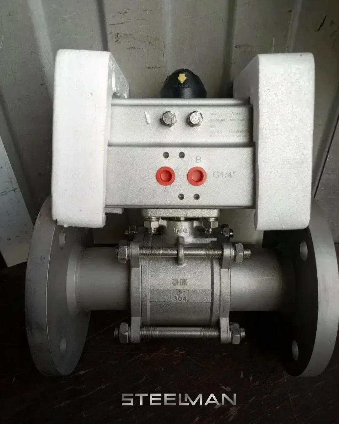 🔧 Кран шаровый фланцевый DN 50 (60,3 мм) (2") AISI 304 PN16 трёхсоставной с двухсторон...