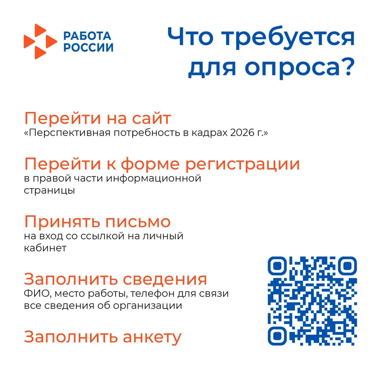 Всероссийский опрос работодателей будет проводиться с 1 апреля по 1 июня включительно на цифровой пл