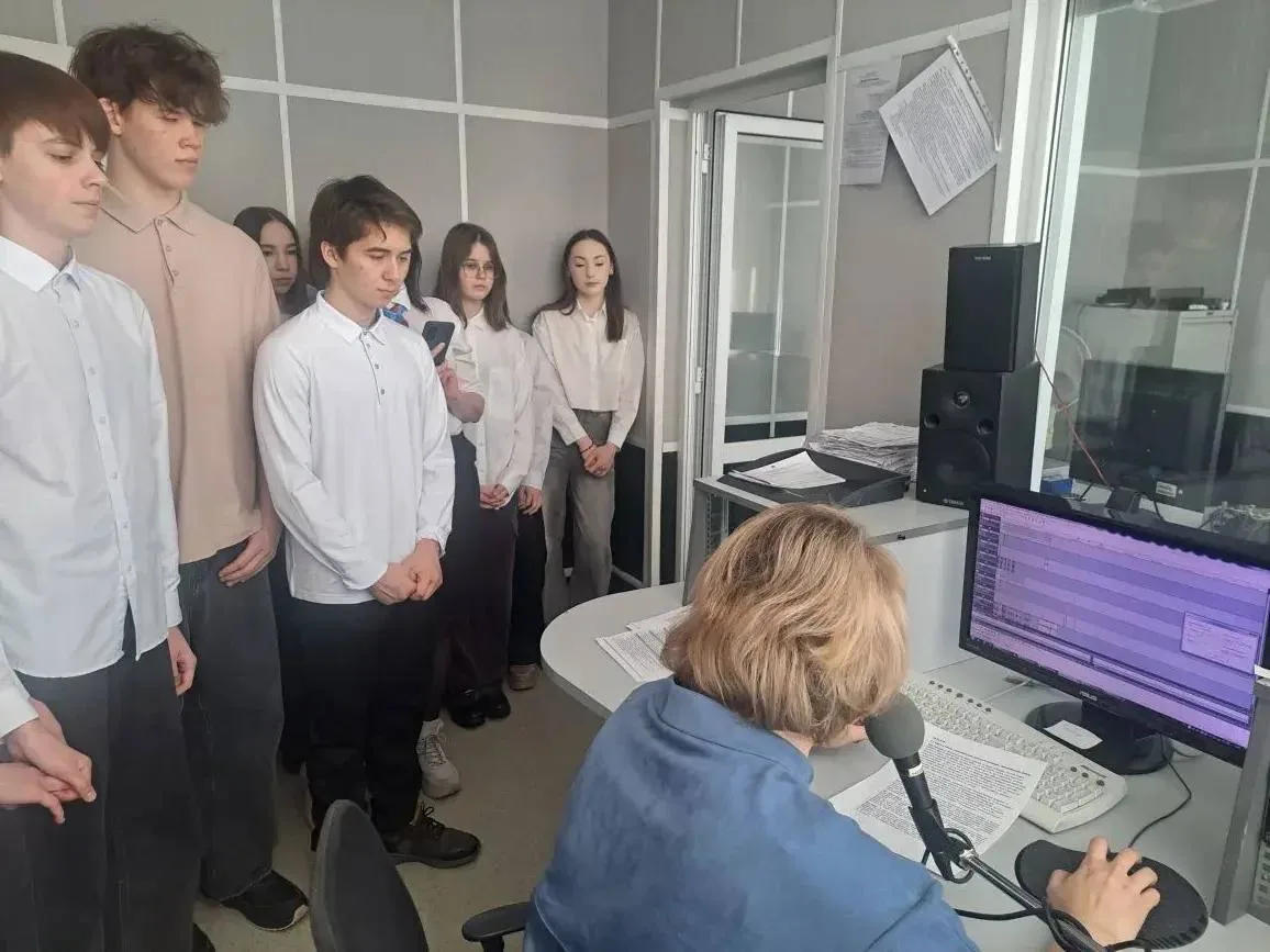 🎥Экскурсия на телевидение в рамках проекта «Билет в будущее» В рамках программы профориентации проек