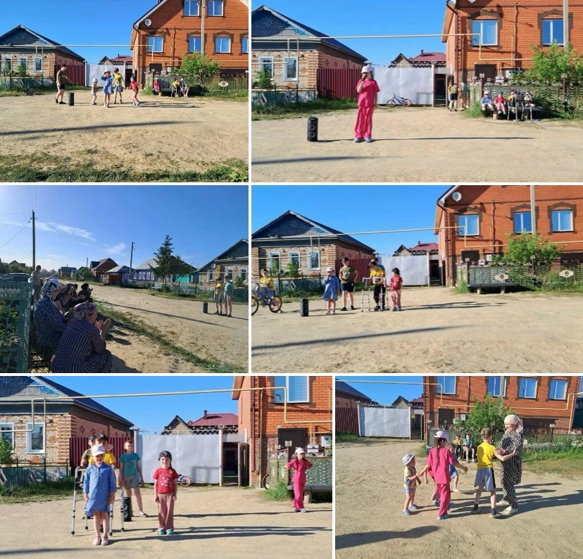 👦👧На улице Мусы Джалиля обучающиеся МБОУ СОШ с.Верхняя Елюзань выступили с концертом пожилым людям