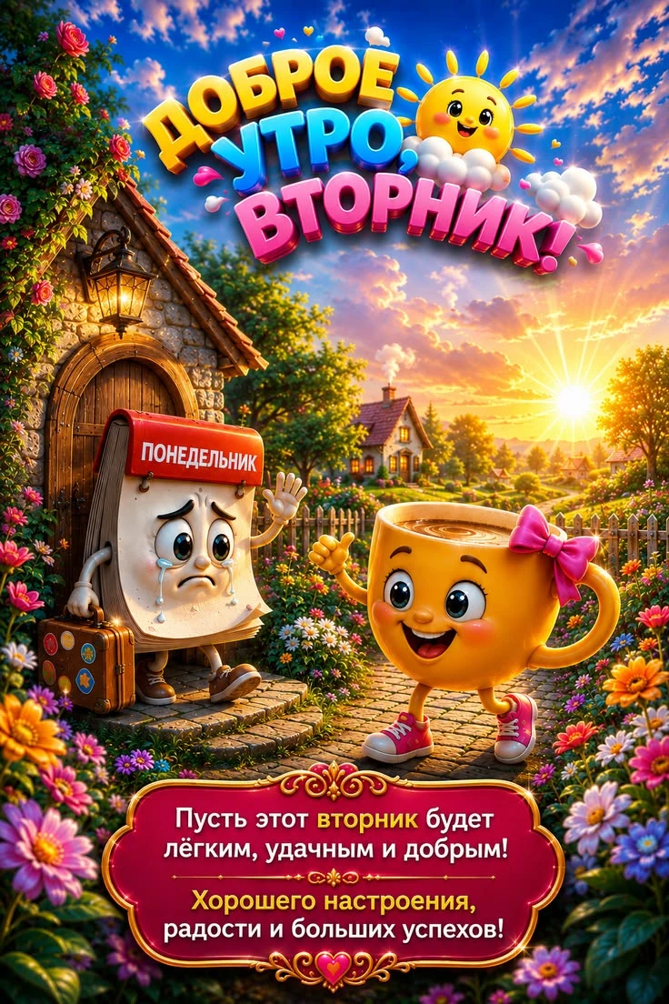🌞🎉 Чудесного утра! Везения и хорошего настроения!