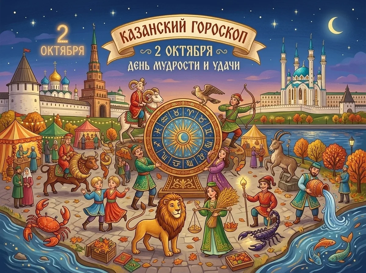 🔮 Казанский гороскоп на 2 октября 2026