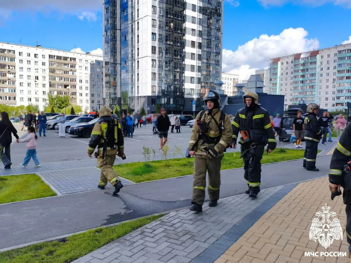 При пожаре в 17-этажке на Гаранина в Новосибирске спасли женщину и эвакуировали 52 жильца