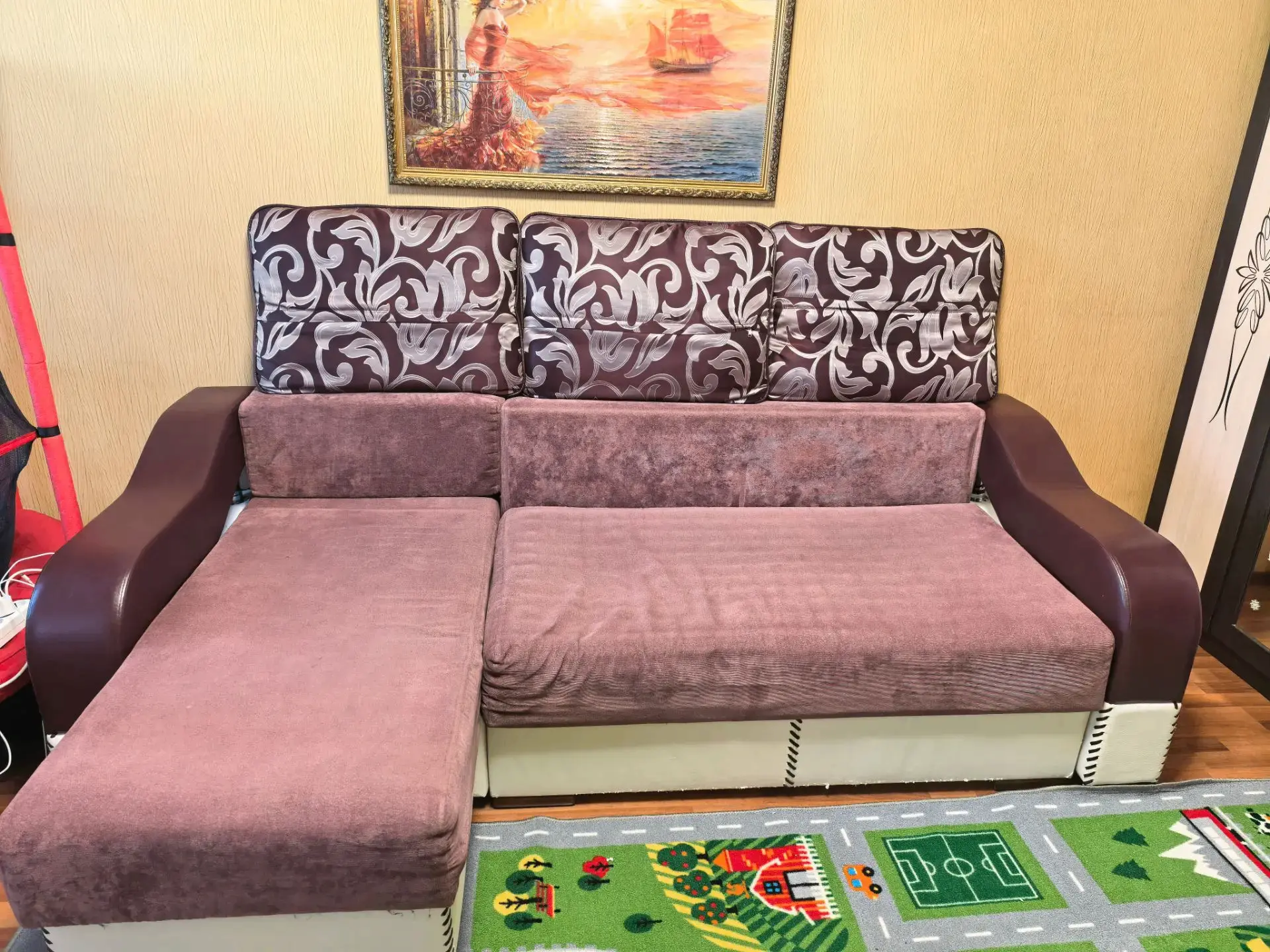 🛋️ ОТДАМ ДАРОМ — УГЛОВОЙ ДИВАН