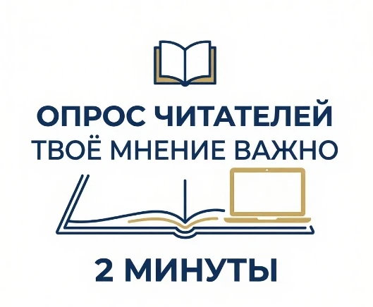 📢Друзья! Министерство культуры РФ проводит опрос о наших библиотеках.