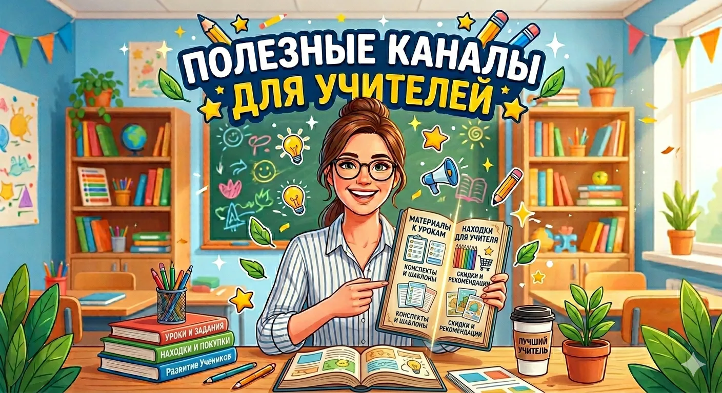 Коллеги, нашла полезные каналы для учителей!

✨️Делюсь с вами, уверена, пригодятся!

Находки для учи