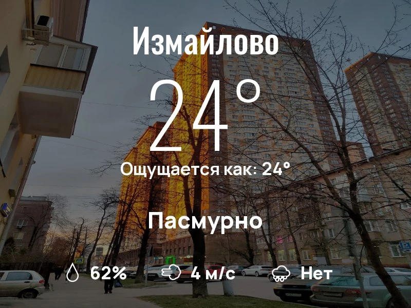 Что с погодой в Измайлово?