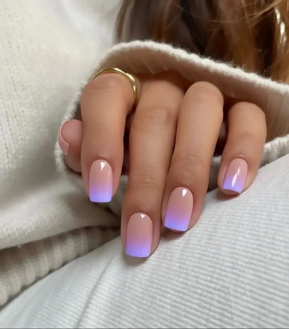 Маникюр с фиолетовым цветом 💜  Маникюр 💅