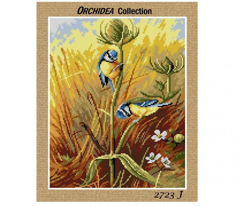 Bluetits on a Teasel. Дизайн Orchidea Collection