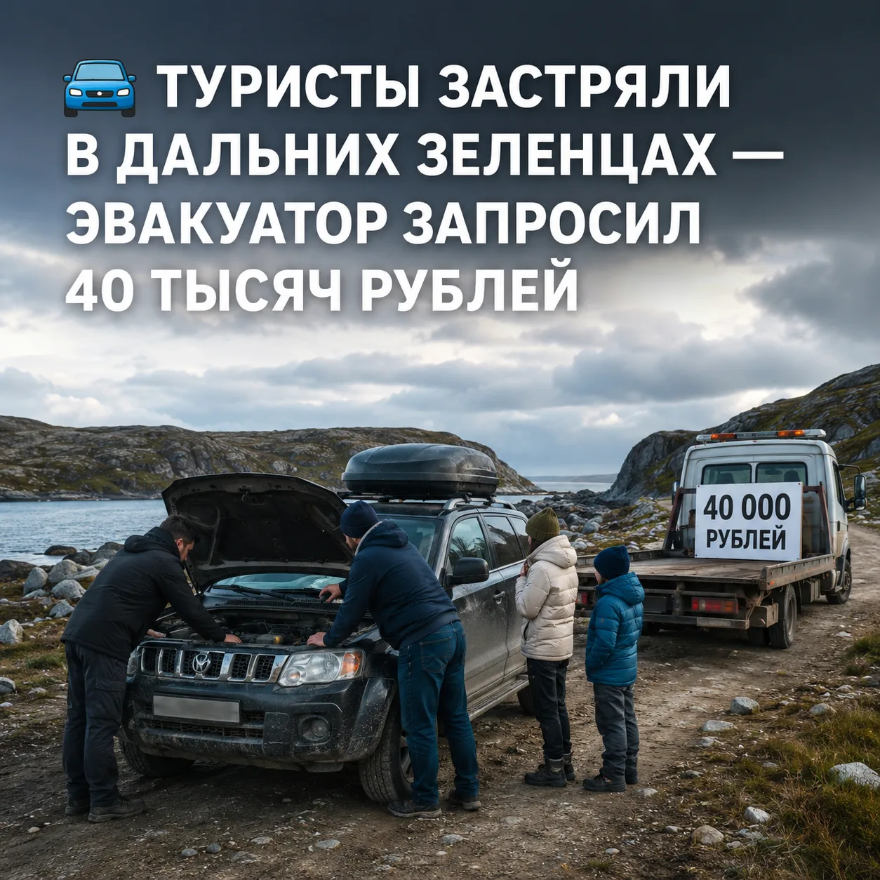 🚙 Туристы застряли в Дальних Зеленцах — эвакуатор запросил 40 тысяч рублей

Семья из Подмосковья пр