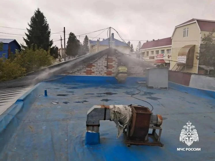 Кафе загорелось во время ремонта в Моргаушах