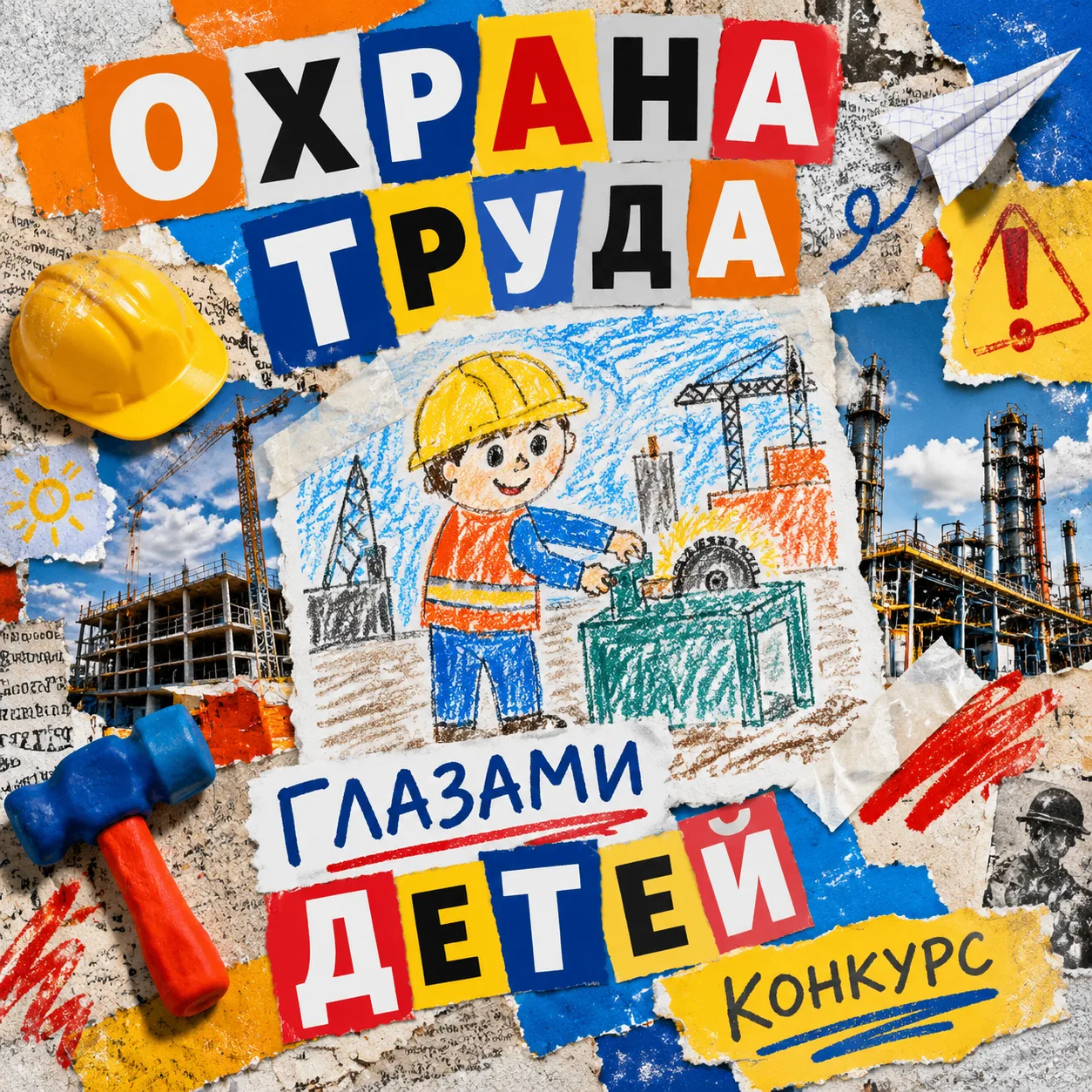 🎨 Как ребёнок представляет себе безопасную работу? Предложите ему рассказать об этом в...