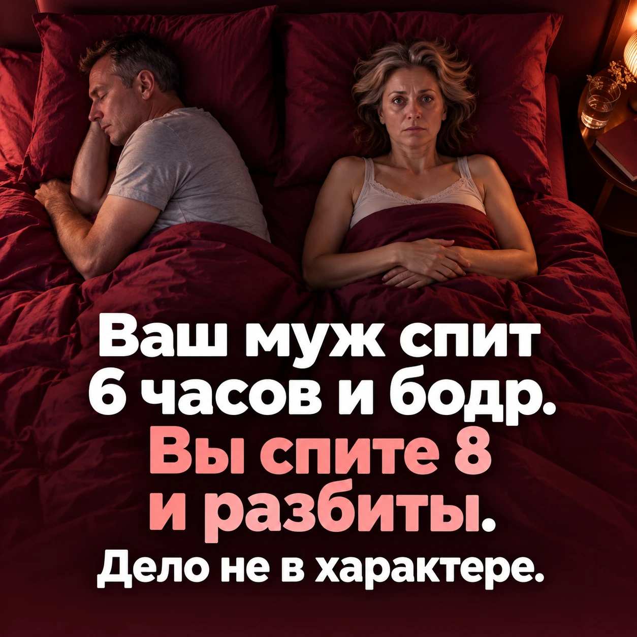 😴  ВЫ СПИТЕ 8 ЧАСОВ И ПРОСЫПАЕТЕСЬ РАЗБИТОЙ. ДЕЛО НЕ В ВОЗРАСТЕ, А В ГОРМОНЕ, КОТОРЫЙ ...
