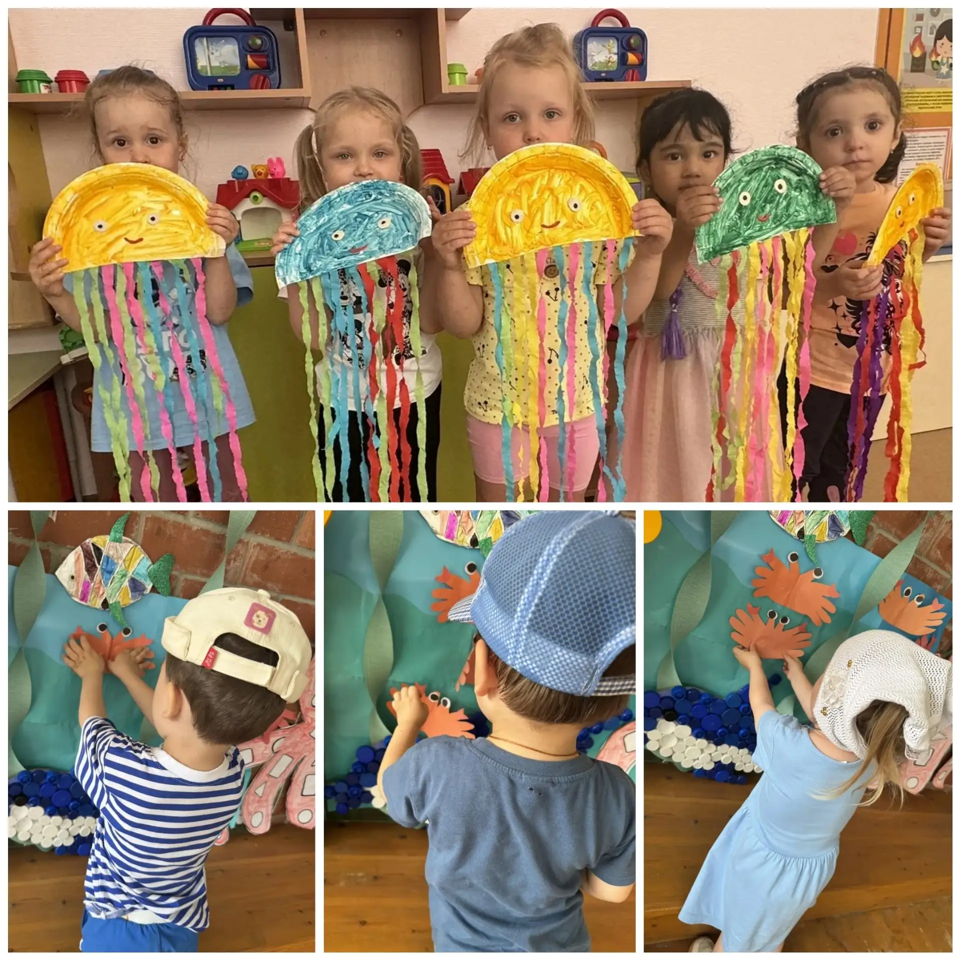 👨‍👩‍👧 Творчество объединяет! 
🤗 Дружно и весело группа "Рябинка"  украсила свою прогулочную вера