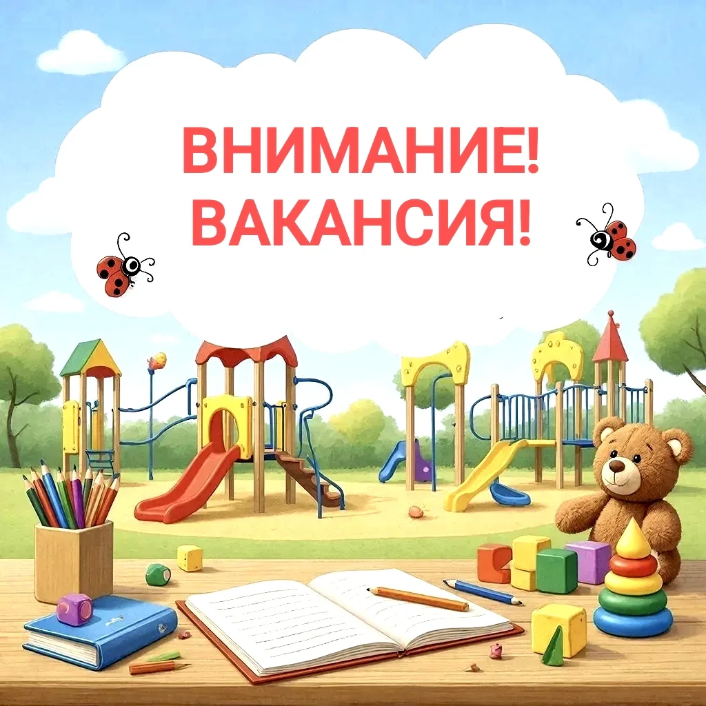 💥В нашем детском саду открыта вакансия воспитателя! 💥