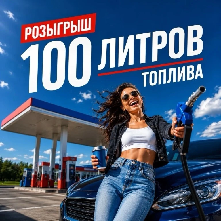 Подарим 100 литров бензина на выбор 92,95,дизельное топливо или заправим газом 😊 на лю...