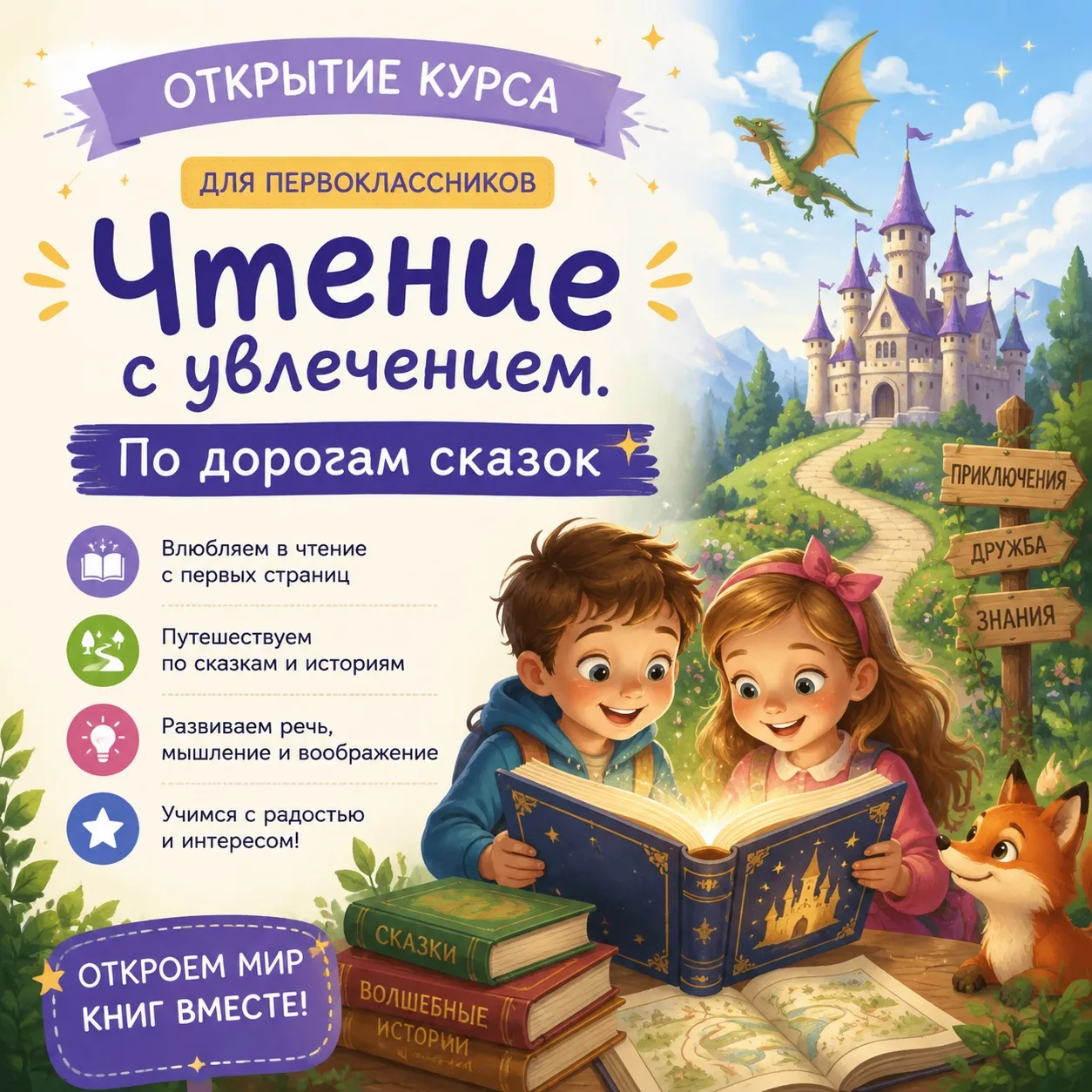 Как научить первоклассника читать с удовольствием? Ответ здесь!