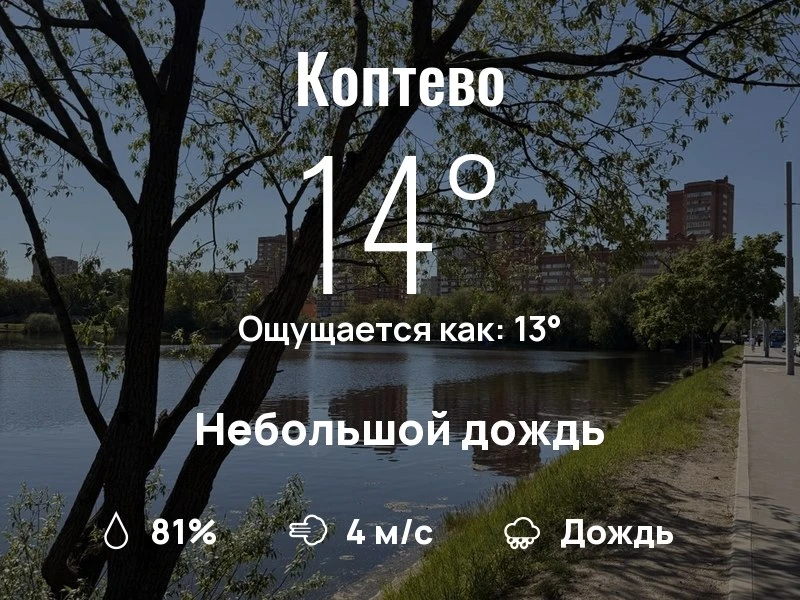 Что с погодой в Коптево?
